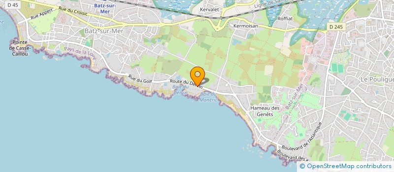 localisation de l'entreprise SCI LES CALANQUES  BATZ-SUR-MER