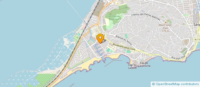 localisation de l'entreprise SCI LES CALANQUES DE SAINT CLAIR à SETE