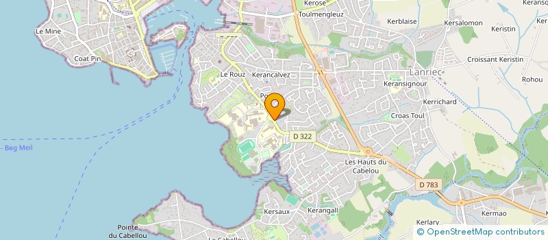 localisation de l'entreprise SCI LES CAMARIS  CONCARNEAU