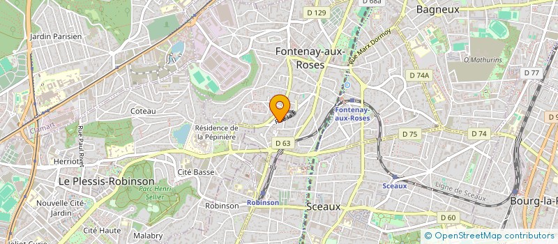 localisation de l'entreprise SCI LES CAMELIAS à FONTENAY-AUX-ROSES