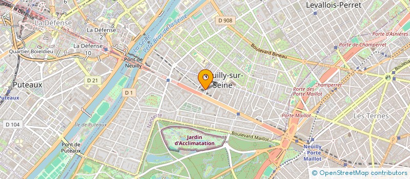 localisation de l'entreprise SCI LES CAMELIAS à NEUILLY-SUR-SEINE