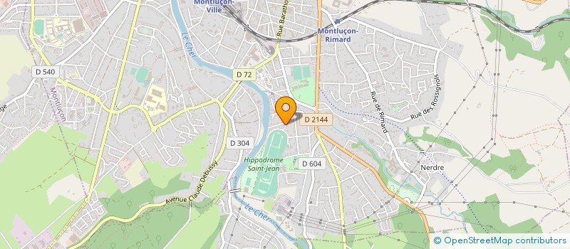 localisation de l'entreprise SCI LES CAMELIAS à MONTLUCON
