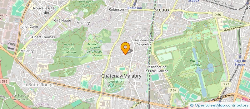 localisation de l'entreprise SCI LES CAMELIAS  CHATENAY-MALABRY