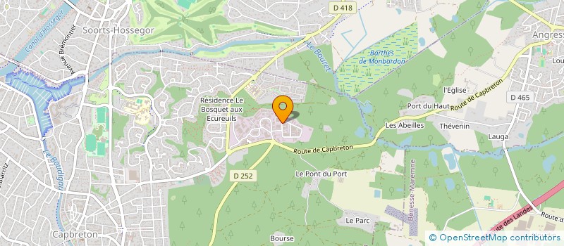 localisation de l'entreprise SCI LES CAMELIAS à CAPBRETON