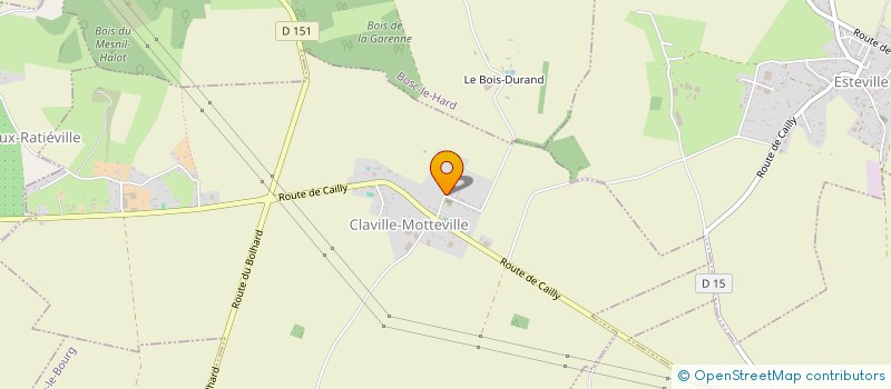 localisation de l'entreprise SCI LES CAMELIAS  CLAVILLE-MOTTEVILLE