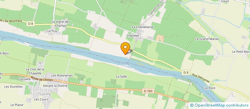 localisation de l'entreprise SCI LES CAMELIAS à CRAVANT LES COTEAUX
