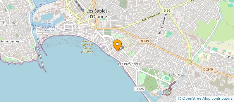 localisation de l'entreprise SCI LES CAMELIAS à LES SABLES D'OLONNE