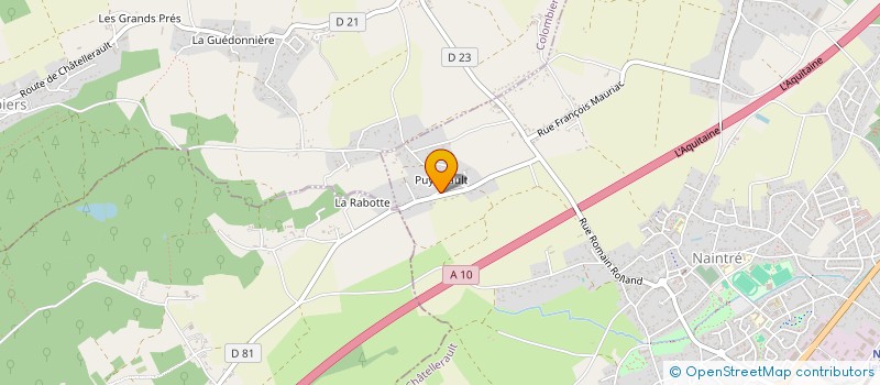 localisation de l'entreprise SCI LES CAMELIAS  CHATELLERAULT