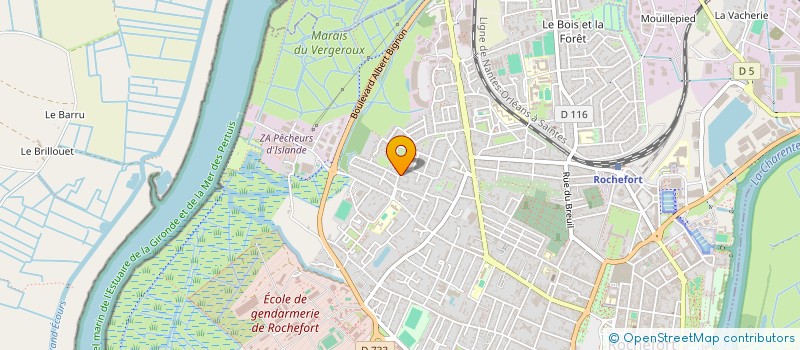 localisation de l'entreprise SCI LES CAMELLIAS  ROCHEFORT