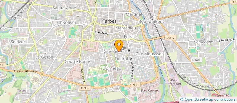 localisation de l'entreprise SCI LES CAMPANI à TARBES