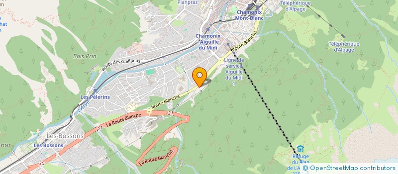 localisation de l'entreprise SCI LES CAMPANNES à CHAMONIX-MONT-BLANC