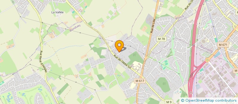 localisation de l'entreprise SCI LES CAMPANULES à RONCQ