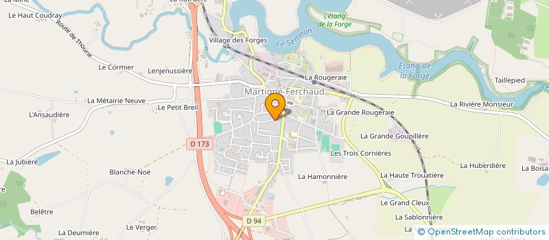 localisation de l'entreprise SCI LES CAMPANULES  MARTIGNE-FERCHAUD