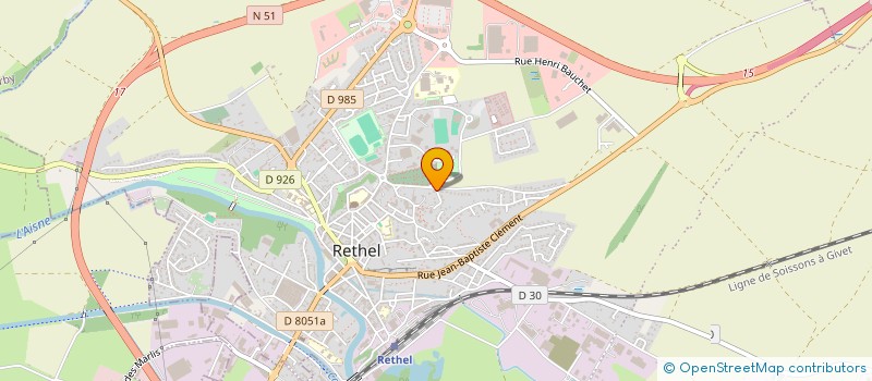 localisation de l'entreprise SCI LES CANARIS  RETHEL