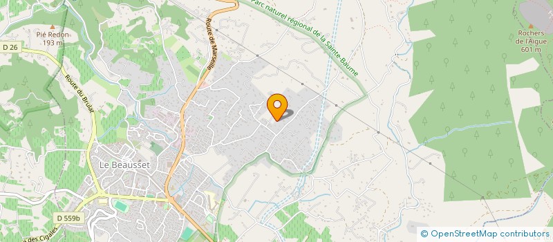 localisation de l'entreprise SCI LES CANCADES  LE BEAUSSET