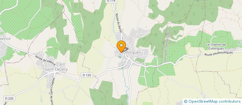 localisation de l'entreprise SCI LES CANETS  COLLORGUES