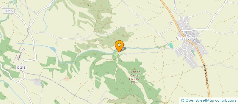localisation de l'entreprise SCI LES CANONGES  VILLASAVARY