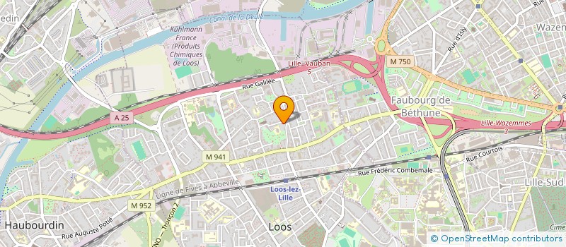 localisation de l'entreprise SCI LES CANONNIERS  LOOS