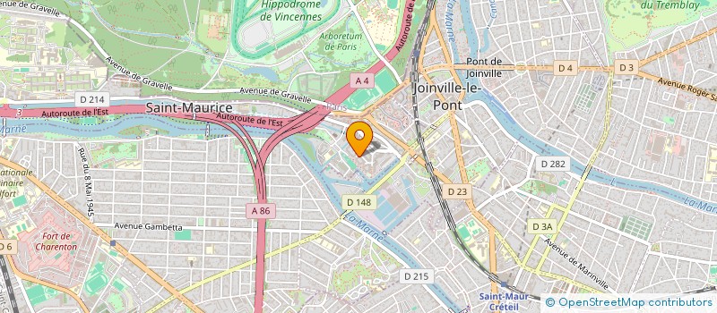 localisation de l'entreprise SCI LES CANOTIERS à SAINT-MAURICE