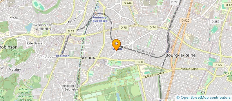 localisation de l'entreprise SCI LES CANOTS DE VILLEMILAN à SCEAUX