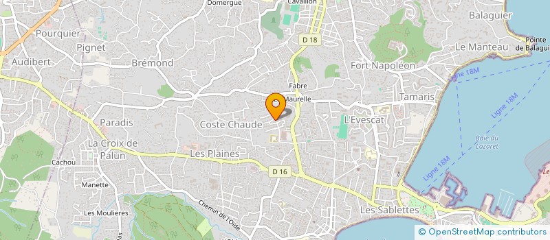 localisation de l'entreprise SCI LES CANOUBIERS à LA SEYNE SUR MER