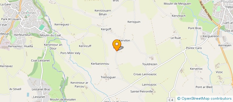 localisation de l'entreprise SCI LES CANTONNIERS  PLOUIDER