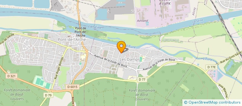 localisation de l'entreprise SCI LES CAPELLANS  LES DAMPS