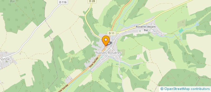 localisation de l'entreprise SCI LES CAPELLES à NAIVES-ROSIERES