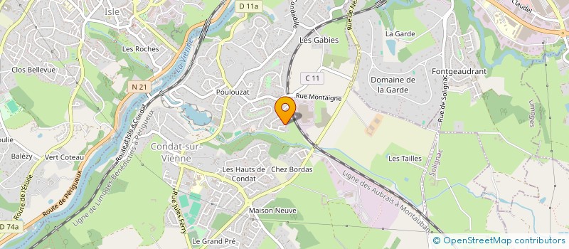 localisation de l'entreprise SCI LES CAPITELLES  CONDAT-SUR-VIENNE