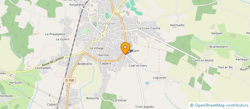 localisation de l'entreprise SCI LES CAPRICIEUSES  PLUVIGNER