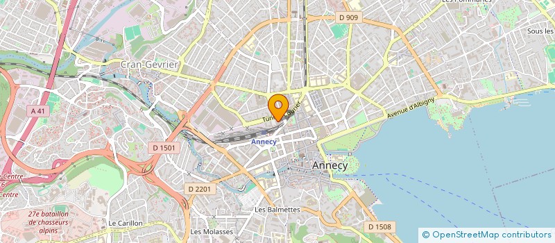 localisation de l'entreprise SCI LES CAPSELLES à ANNECY