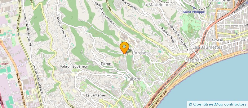 localisation de l'entreprise SCI LES CAPUCINES à NICE