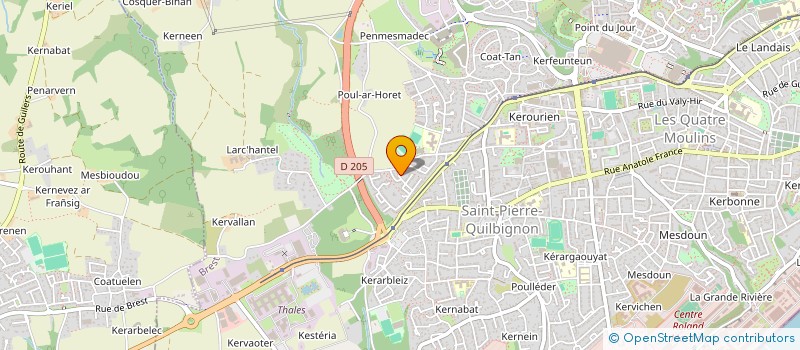 localisation de l'entreprise SCI LES CAPUCINES  BREST