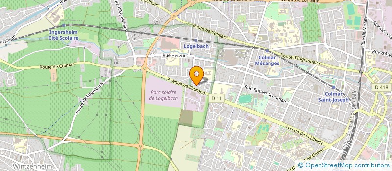 localisation de l'entreprise SCI LES CAPUCINES  WINTZENHEIM