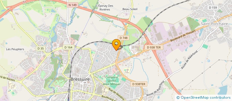 localisation de l'entreprise SCI LES CAPUCINES  BRESSUIRE