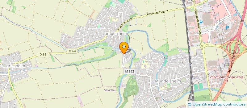 localisation de l'entreprise SCI LES CAPUCINES  LAMPERTHEIM