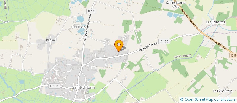 localisation de l'entreprise SCI LES CAPUCINES  SAINT-URBAIN