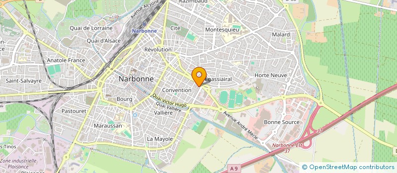 localisation de l'entreprise SCI LES CAPUCINES DU BOIS  NARBONNE