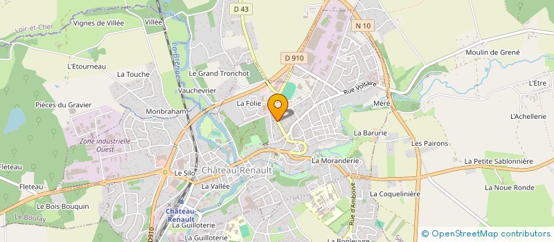 localisation de l'entreprise SCI LES CAQUINES à CHATEAU-RENAULT
