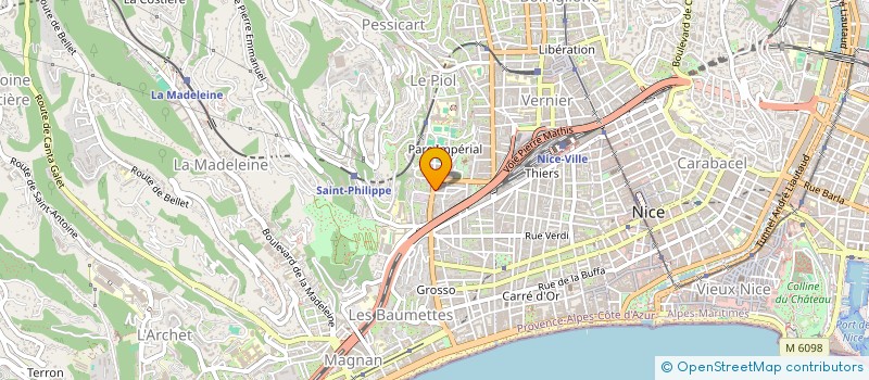 localisation de l'entreprise SCI LES CARAIBES à NICE
