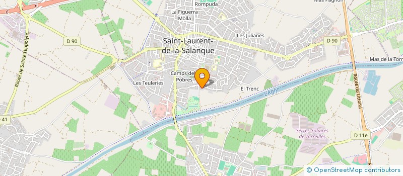 localisation de l'entreprise SCI LES CARBETS  SAINT-LAURENT-DE-LA-SALANQUE