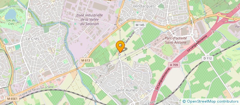 localisation de l'entreprise SCI LES CARBONNELLES à VENDARGUES