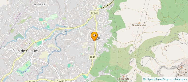 localisation de l'entreprise SCI LES CARDELINES  ALLAUCH