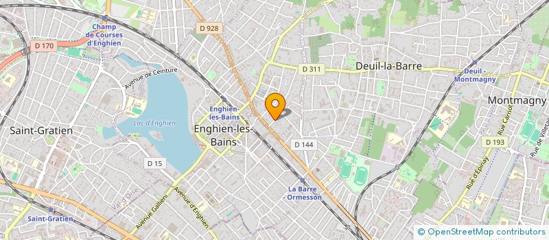 localisation de l'entreprise SCI LES CARELETTES  MONTMORENCY