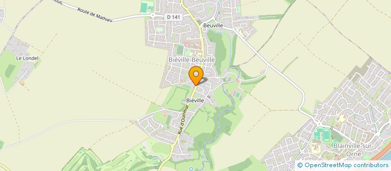 localisation de l'entreprise SCI LES CARIGNANS  BIEVILLE-BEUVILLE