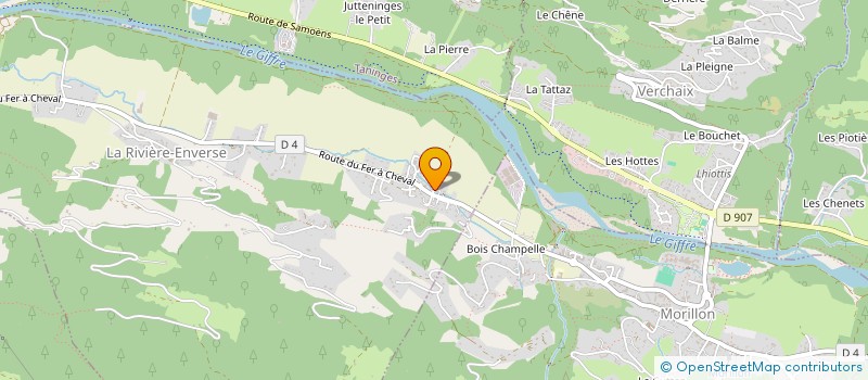 localisation de l'entreprise SCI LES CARLINES  TANINGES