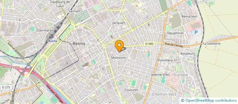 localisation de l'entreprise SCI LES CARMELITES  REIMS