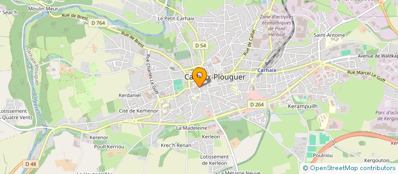 localisation de l'entreprise SCI LES CARMES à CARHAIX-PLOUGUER