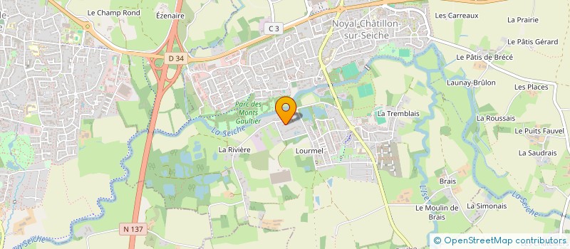 localisation de l'entreprise SCI LES CARNUTES  NOYAL-CHATILLON-SUR-SEICHE