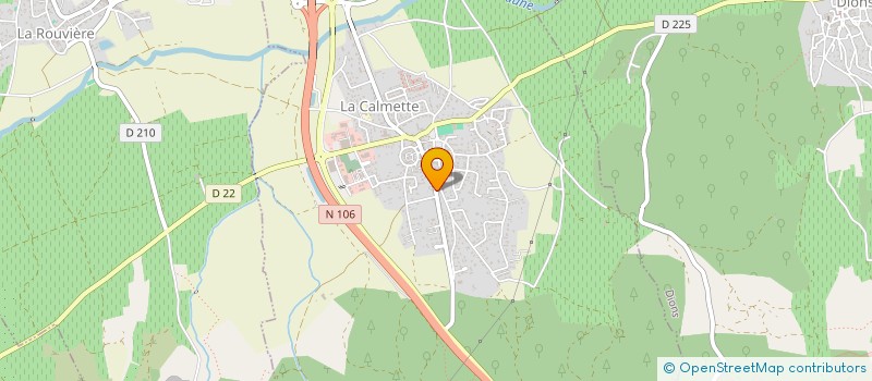 localisation de l'entreprise SCI LES CAROLIS  LA CALMETTE